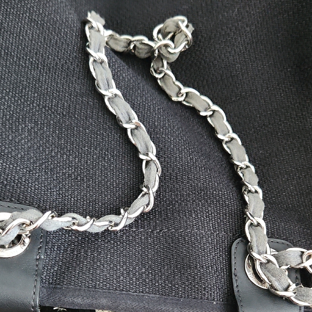 Authentic CHANEL XL Deauville Tote - Picture 8 of 10